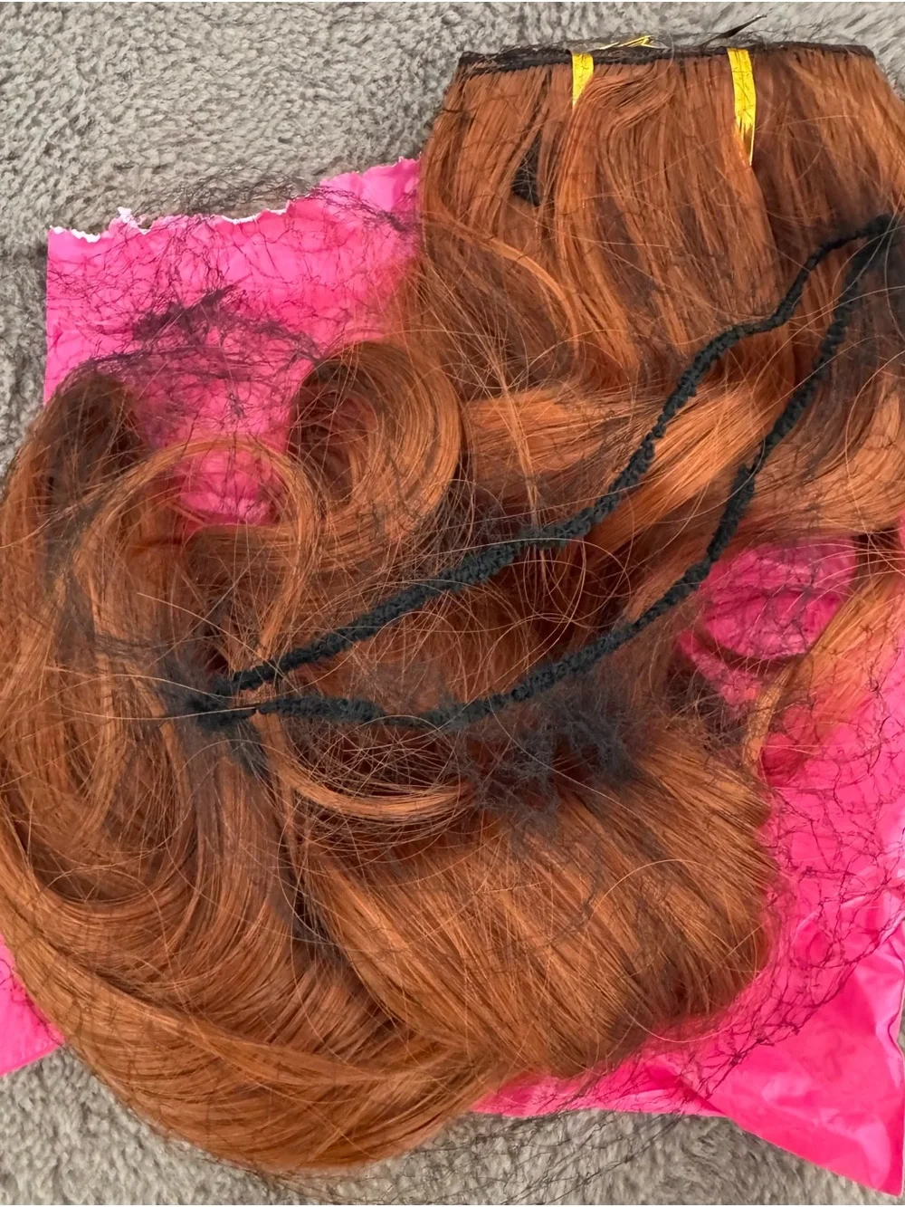Auburn Clip-In Hair Extensions - Voluminous Wavy Length